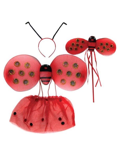 Σετ Πασχαλίτσα με στεκά, ραβδί, φτερά και τουτού