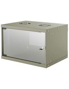 INT 714150 FLATPACK 19" 6U (353x540x400) BASIC WALLMOUNT CABINET GREY