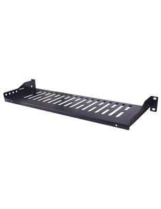 INT 712491 19" 1U (150mm DEPTH & MAX LOAD 25kg) CANTILEVER SHELF BLACK