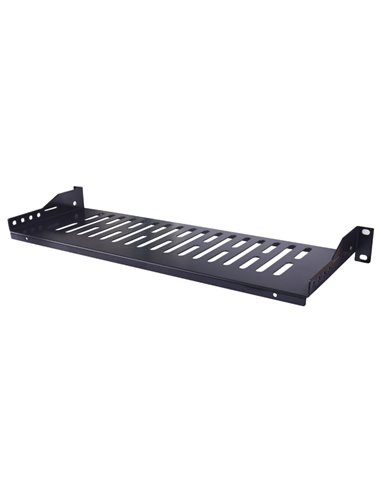 INT 712491 19" 1U (150mm DEPTH & MAX LOAD 25kg) CANTILEVER SHELF BLACK