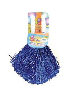 Πον πον μπλε μεταλλιζέ