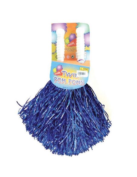 Πον πον μπλε μεταλλιζέ