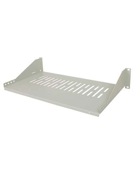 INT 712217 19" 2U (250mm DEPTH & MAX LOAD 25kg) CANTILEVER SHELF GREY