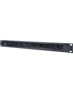 INT 712767 19" 1U CABLE ENTRY PANEL WITH BRUSH BLACK