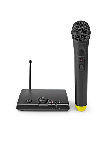 NEDIS MPWL500BK Wireless Microphone Set 1 Channel 1 Microphone Cardioid 40 Hz -