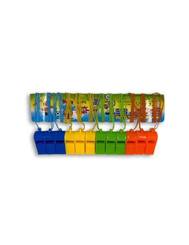 Σφυρίχτρες πλαστικές blister 12 τεμάχια