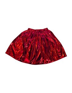 Φούστα μεταλλιζέ κόκκινη