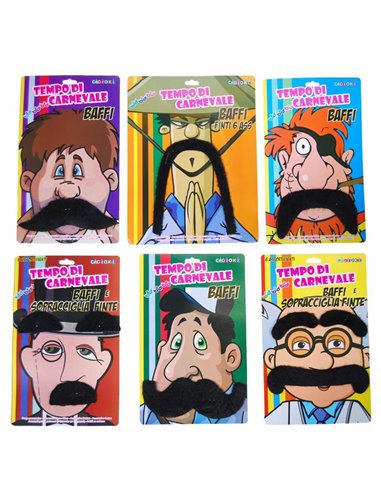 Μουστάκι σε blister 17x21εκ., 6 σχέδια