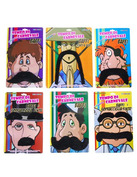 Μουστάκι σε blister 17x21εκ., 6 σχέδια