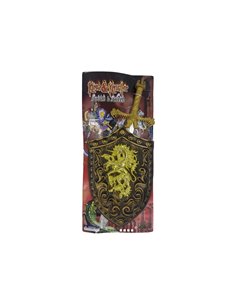 Σετ πολεμιστή με σπαθί και πανοπλία