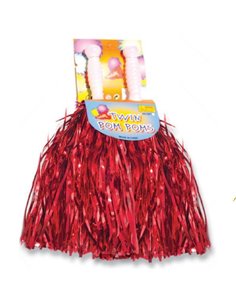 Πον πον κόκκινο μεταλλιζέ