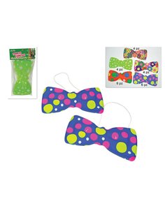 Παπιγιόν κλόουν 2 τεμάχια blister 23εκ. 5 χρώματα