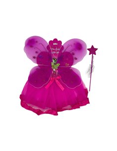 Σετ νεράιδα μωβ με τουτου, φτερά και ραβδί