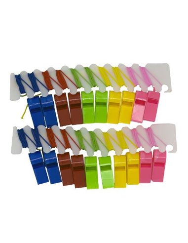 Σφυρίχτρες πλαστικές blister 20 τεμάχια