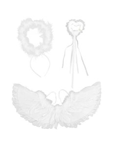 Φτερά αγγέλου,Y36x60εκ και φωτοστέφανο και ραβδί νεράιδας