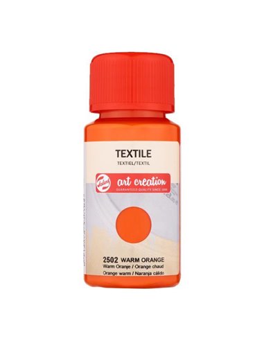 Talens χρώμα textile 2502 warm orange 50ml