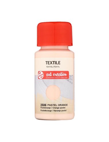 Talens χρώμα textile 2506 pastel orange 50ml