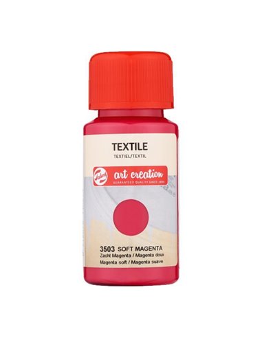 Talens χρώμα textile 3503 soft magenda 50ml