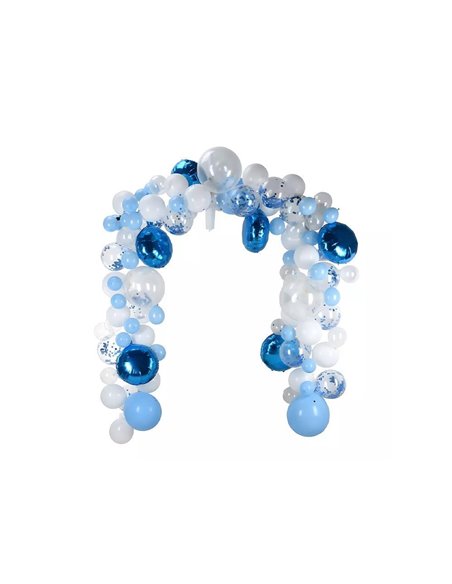 Διακοσμητικό σετ μπαλονιών μπλε 122τεμαχίων