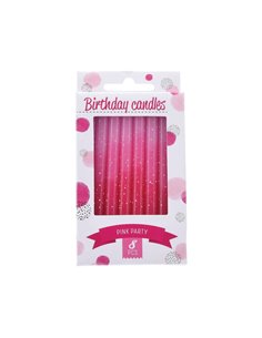 Κεράκια γενεθλίων φουξ σε blister 8τεμάχια Υ8εκ.