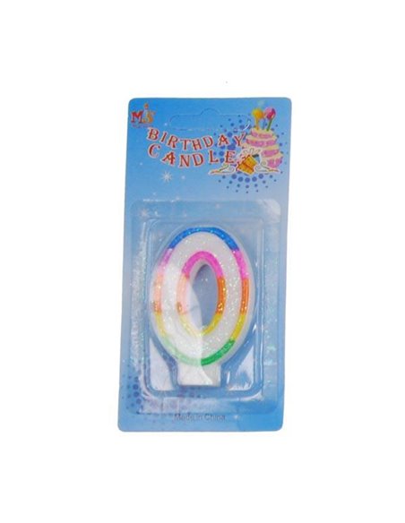 Κεράκια γενεθλίων Νο 0 σε blister