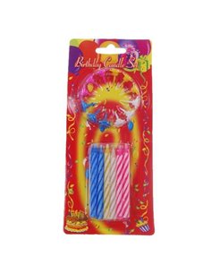 Κεράκια γενεθλίων διάφορα χρώματα σε blister 12τεμ.