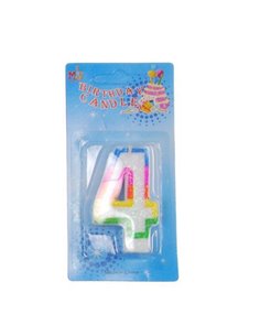 Κεράκια γενεθλίων Νο 4 σε blister