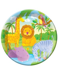 Πιάτα πάρτυ 9" "wild animals" 6τεμ.
