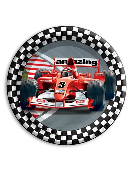 Πιάτα πάρτυ 9" "race car" 6τεμ.