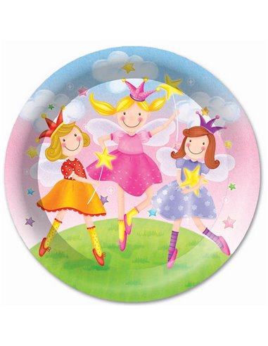Πιάτα πάρτυ 9" "little fairies" 6τεμ.