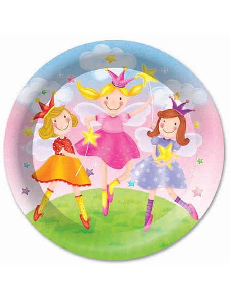 Πιάτα πάρτυ 9" "little fairies" 6τεμ.