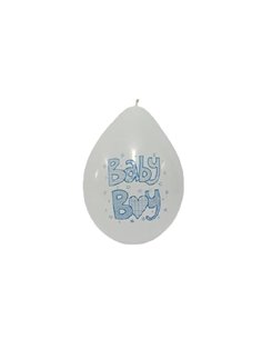 Μπαλόνια Baby boy σε σακουλάκι 8τεμ. 10x21εκ.