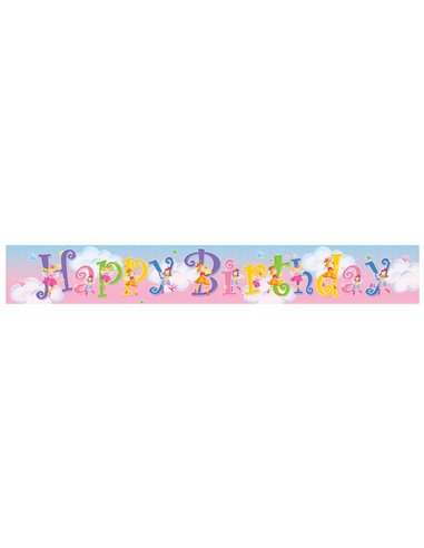 Banner πλαστικό "little fairies" 13x35εκ.
