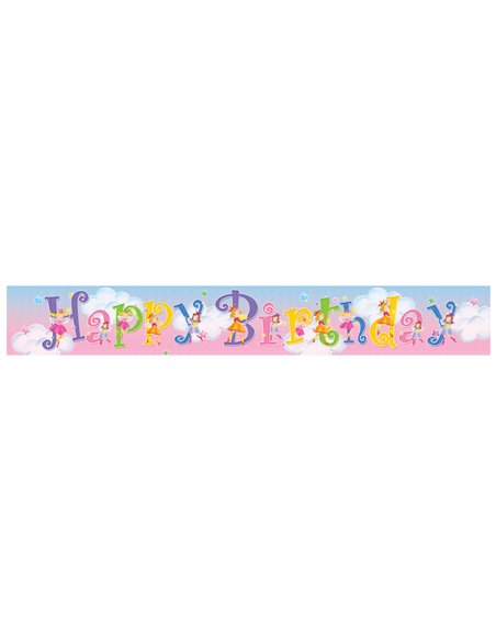 Banner πλαστικό "little fairies" 13x35εκ.