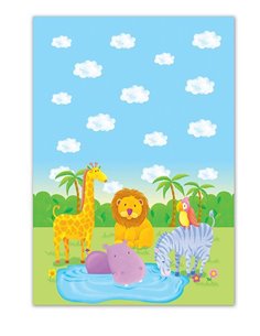 Τραπεζομάντηλο πλαστικό "wild animals" 54x72εκ.