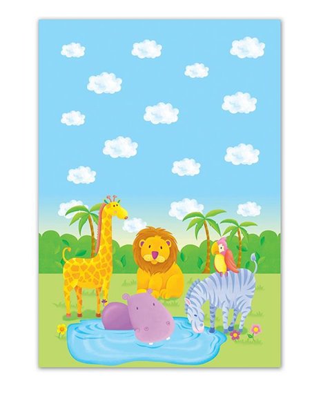 Τραπεζομάντηλο πλαστικό "wild animals" 54x72εκ.