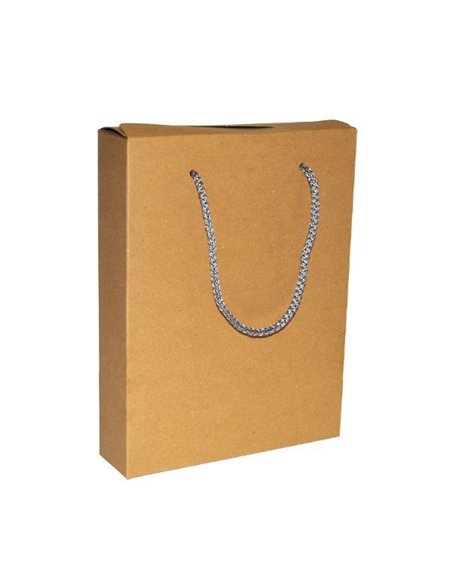 Next χάρτινη τσάντα κουτί κραφτ με κορδόνι Υ24,5x18,5x5εκ.