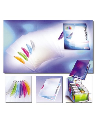 Next ντοσιέ δίφυλλο με χρωμ. κλιπ  PP Α4 Υ31x22εκ.