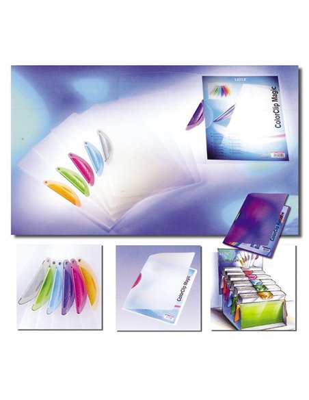 Next ντοσιέ δίφυλλο με χρωμ. κλιπ  PP Α4 Υ31x22εκ.