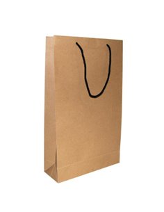 Next χάρτινη τσάντα κραφτ με κορδόνι  Υ41x24,5x9εκ.