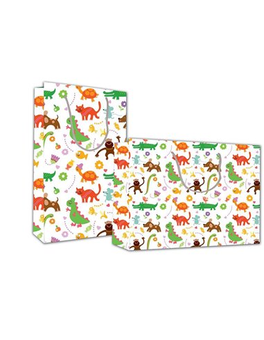 Next χάρτινη τσάντα Ζωάκια Υ26x36x12