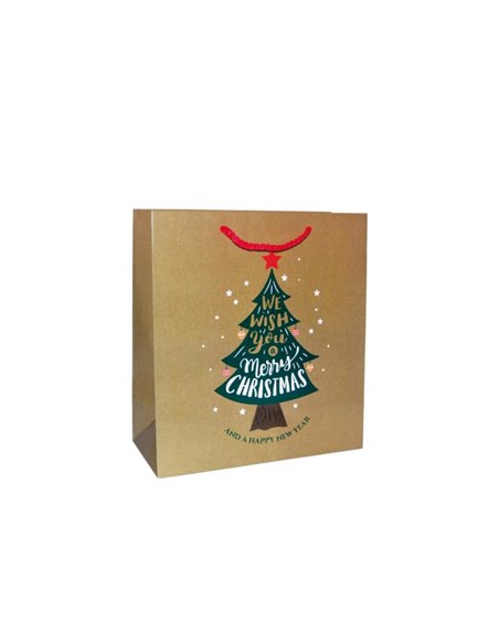 Next χάρτινη τσάντα Christmas tree Υ13x10x5εκ