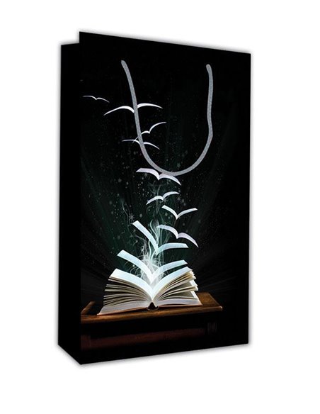 Next χάρτινη τσάντα Μαύρο βιβλίο Υ28x18x6