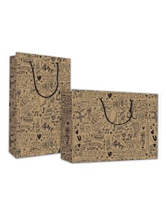 Next χάρτινη τσάντα κραφτ Happy Birthday Υ13x10x5εκ