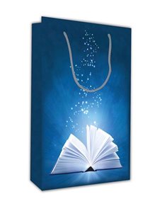 Next χάρτινη τσάντα Μπλε βιβλίο Υ28x18x6