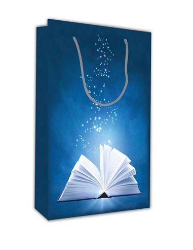 Next χάρτινη τσάντα Μπλε βιβλίο Υ28x18x6