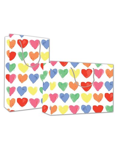 Next χάρτινη τσάντα Καρδούλες Υ13x10x5