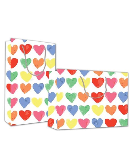 Next χάρτινη τσάντα Καρδούλες Υ41x24,5x9