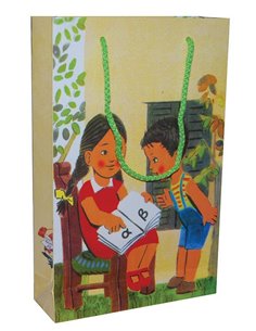 Next χάρτινη τσάντα Παλιό αναγνωστικό Υ28x18x6