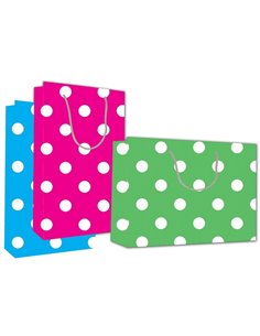 Next χάρτ. τσάντα Υ13x10x5 γαλάζιο "Πουά"